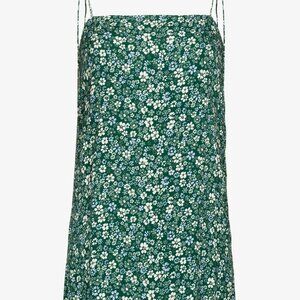 Reformation Agean Floral Print Mini Dress